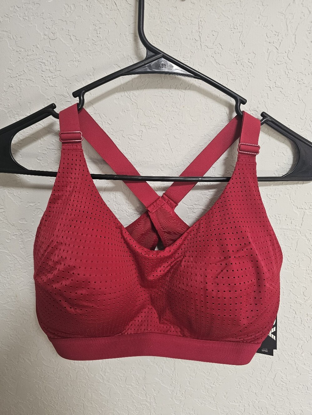 VSX Victoria's Secret Sports Bra Women's 36D Red Mesh NWT